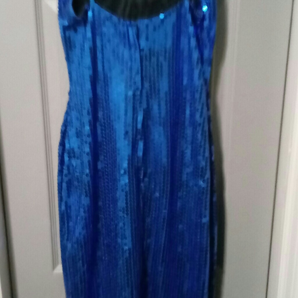 Gorgeous Blue Sequin Evening Gown